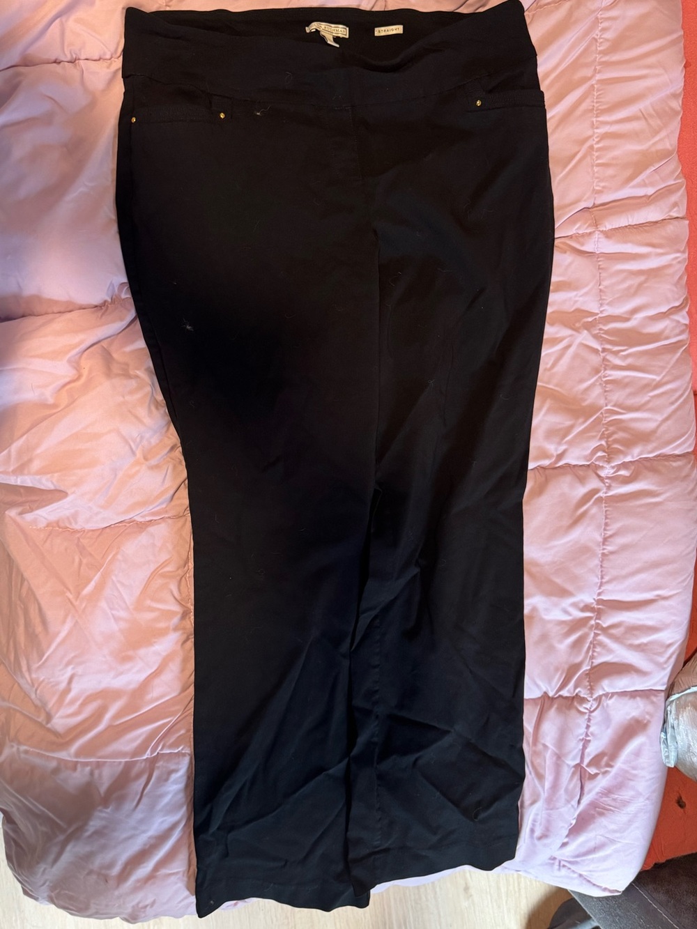 Dana Buchman Black Straight Trousers